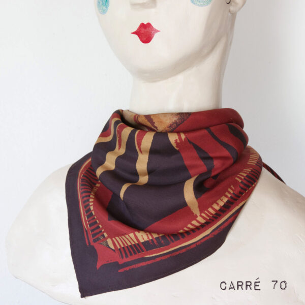 foulard en soie Le Grand Soleil | Le Bestiaire