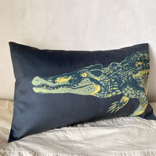 Housses de coussin Le Crocodile | Le Bestiaire