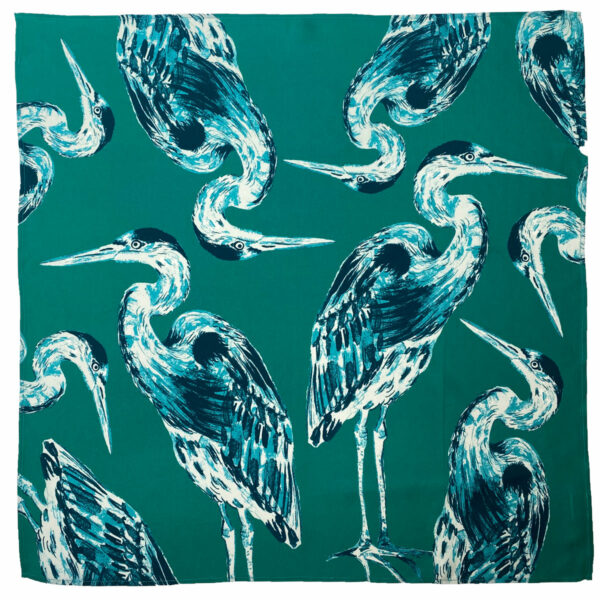 Foulard en soie – Les Hérons