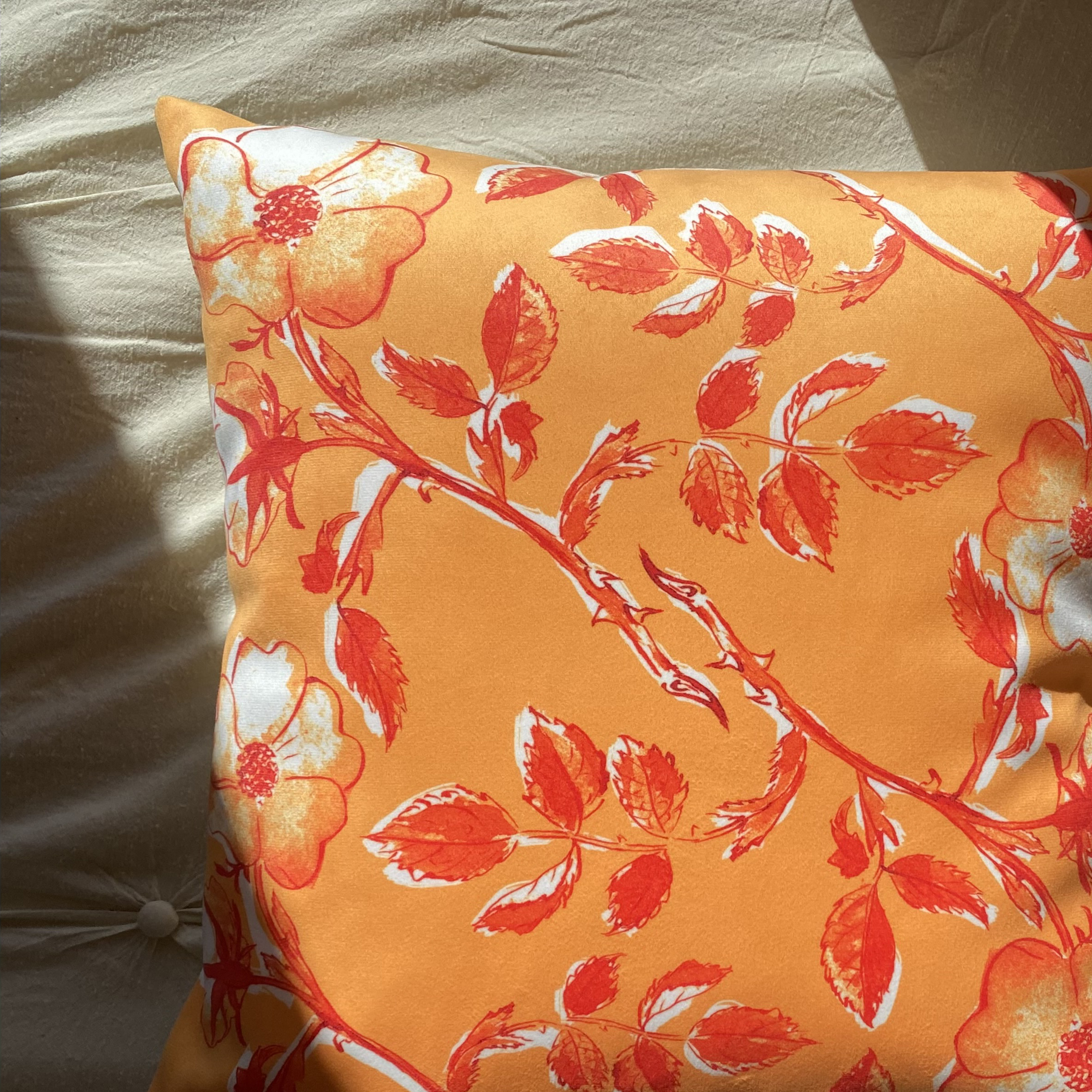 Housse de coussin Rosa Canina | Le Bestiaire