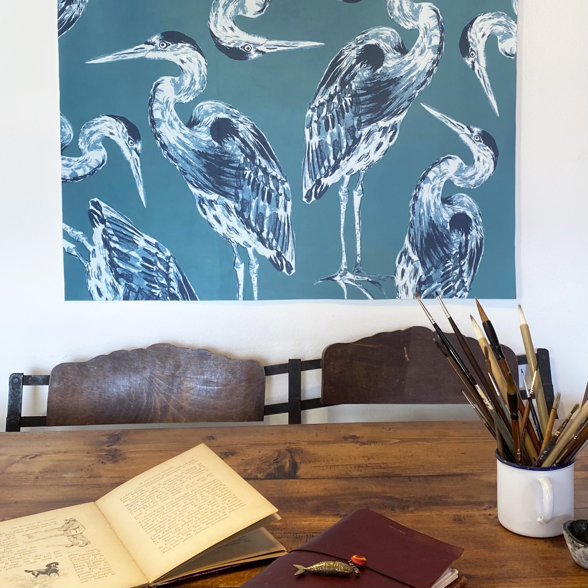 Tenture Les Hérons | Le Bestiaire