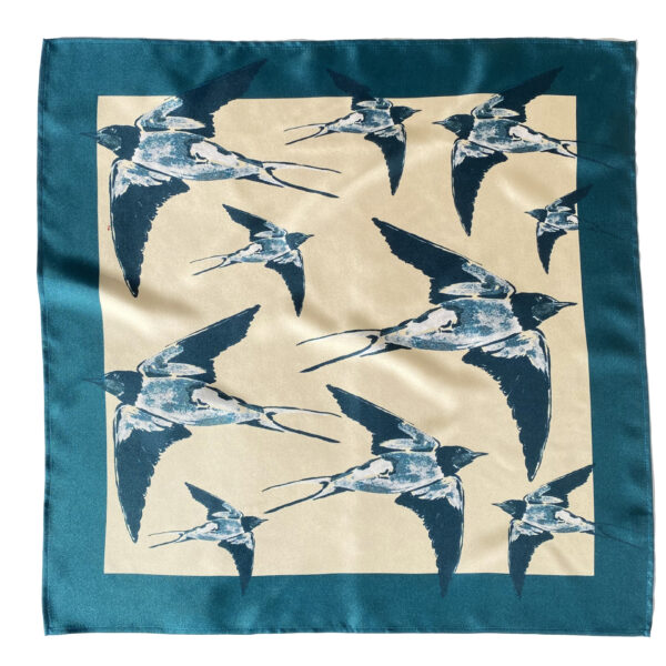 Foulard en soie – Les Hirondelles – Réédition