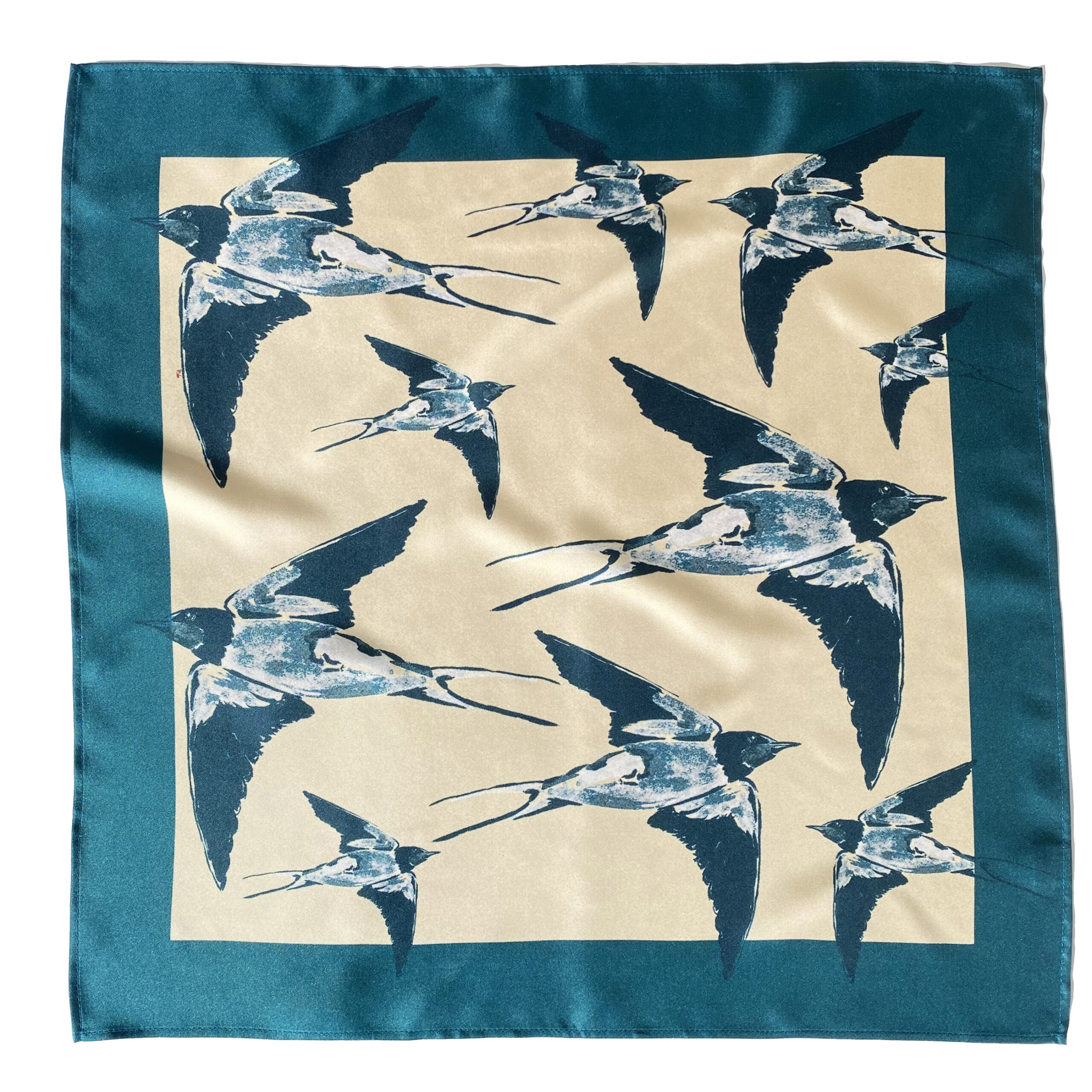 Foulard en soie | Les Hirondelles