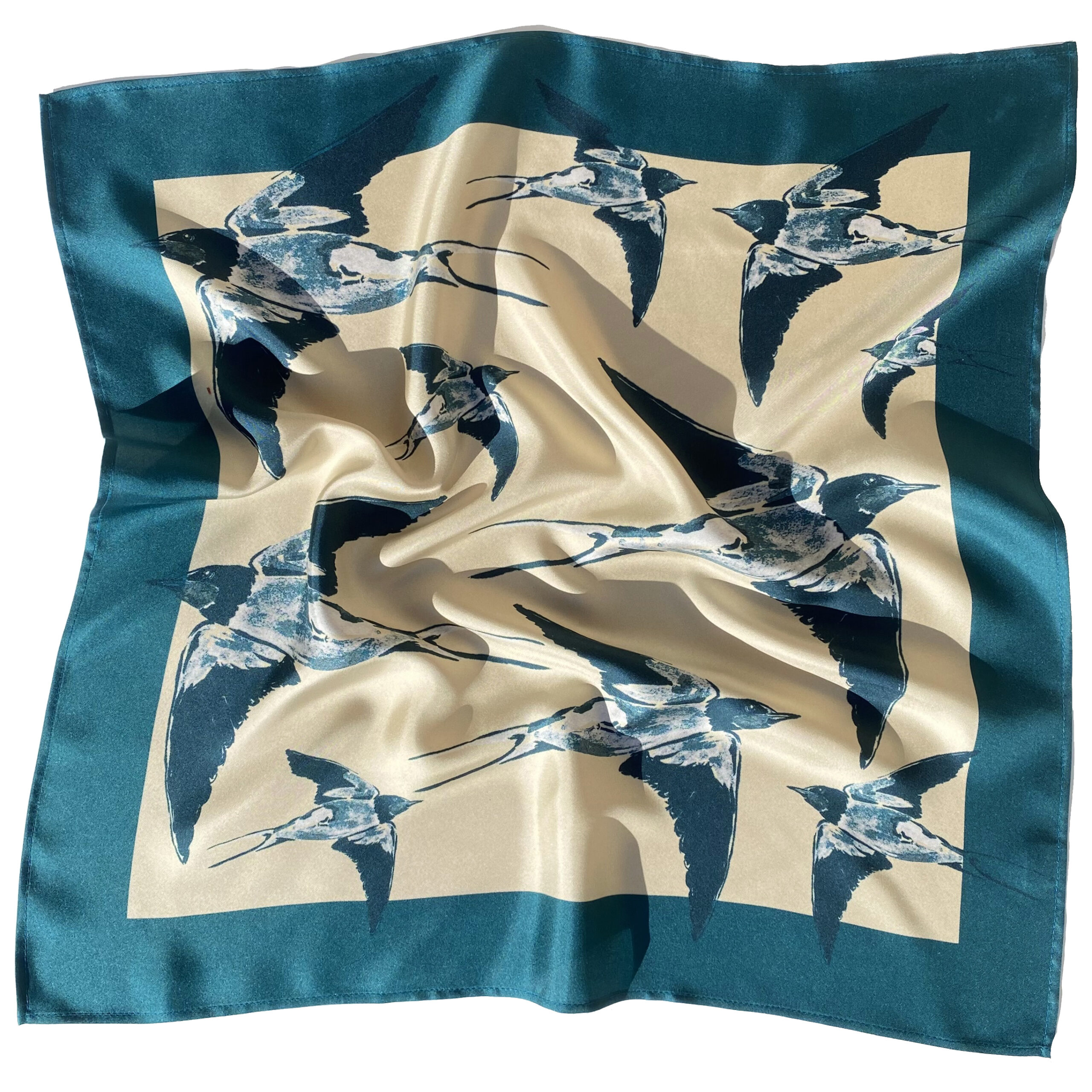 Foulard en soie | Les Hirondelles