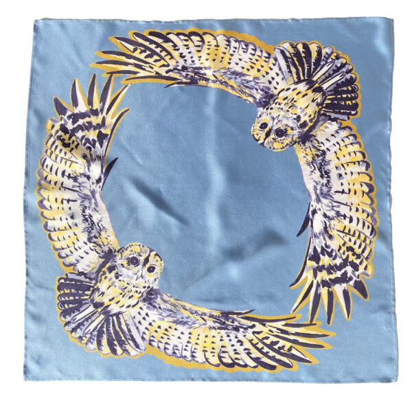 Foulard en soie | Les Chouettes