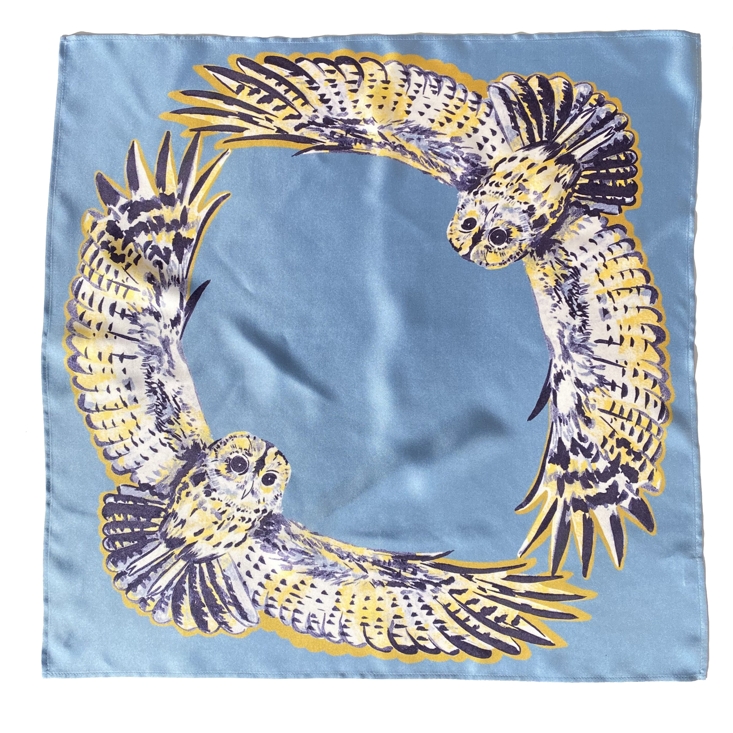 Foulard en soie | Les Chouettes