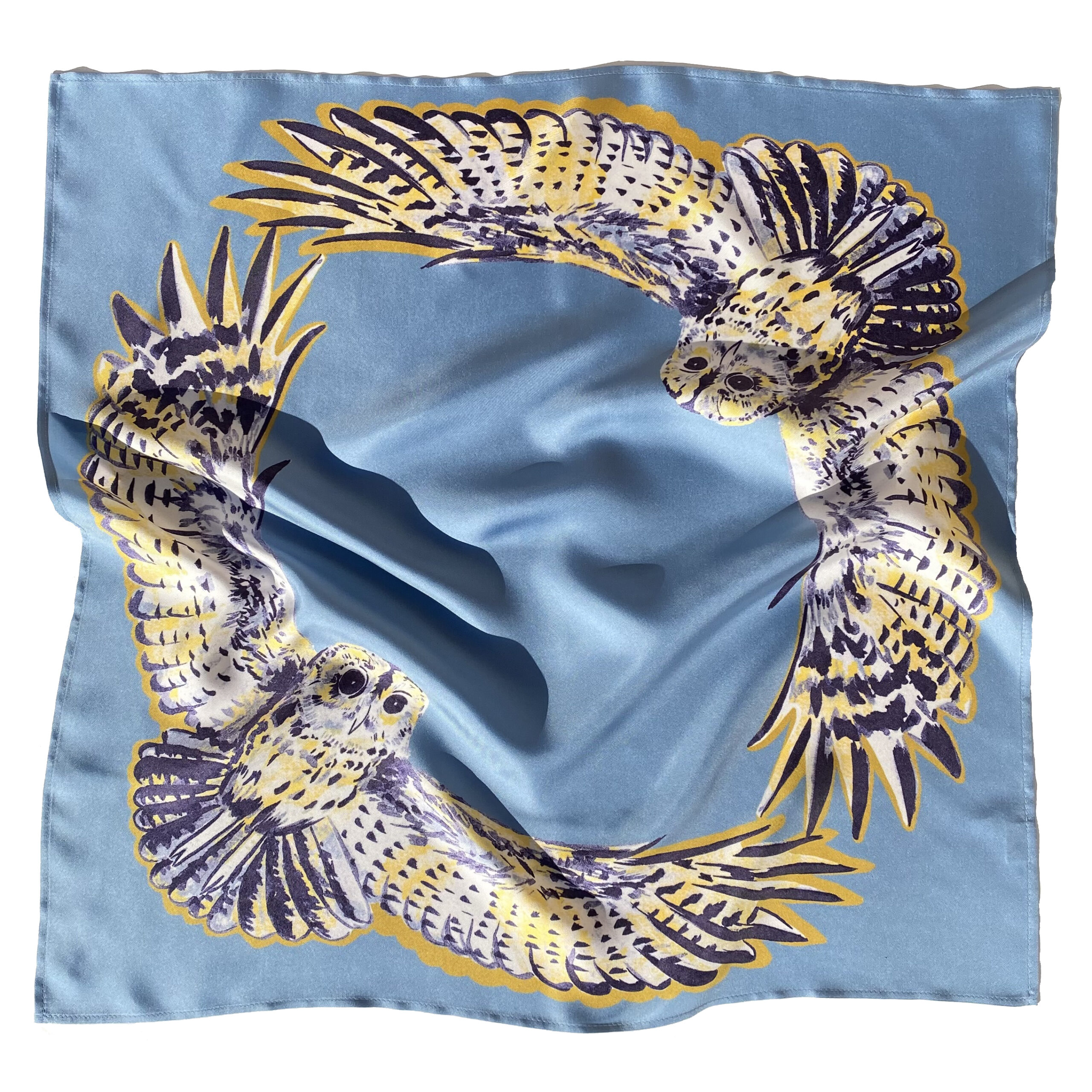 Foulard en soie | Les Hirondelles
