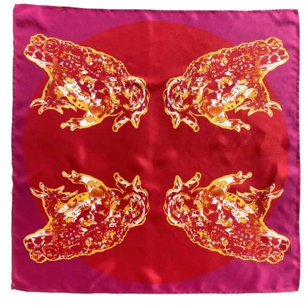 Foulard en soie – Les Crapauds
