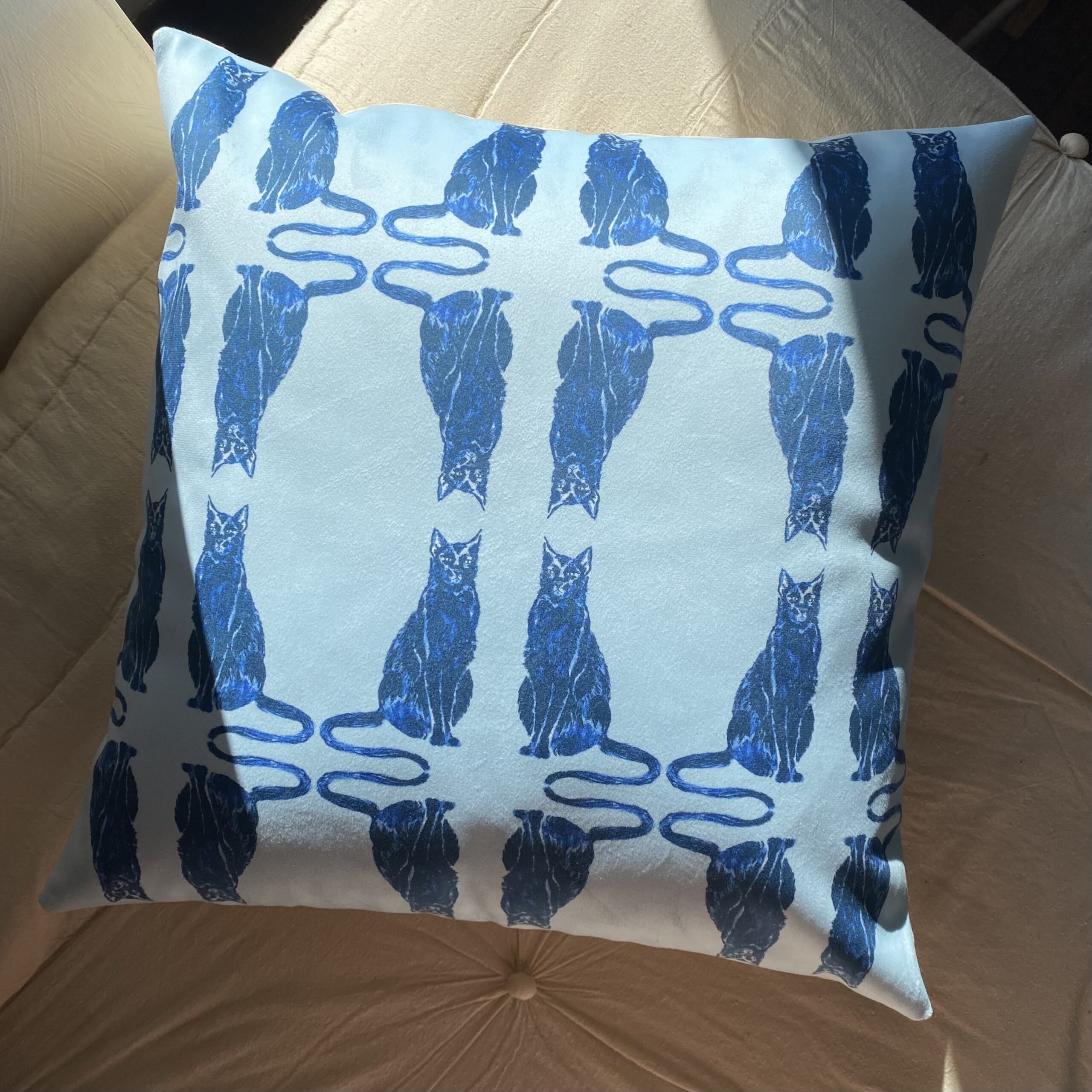 Housse de coussin Les Loups Bleus | Le Bestiaire