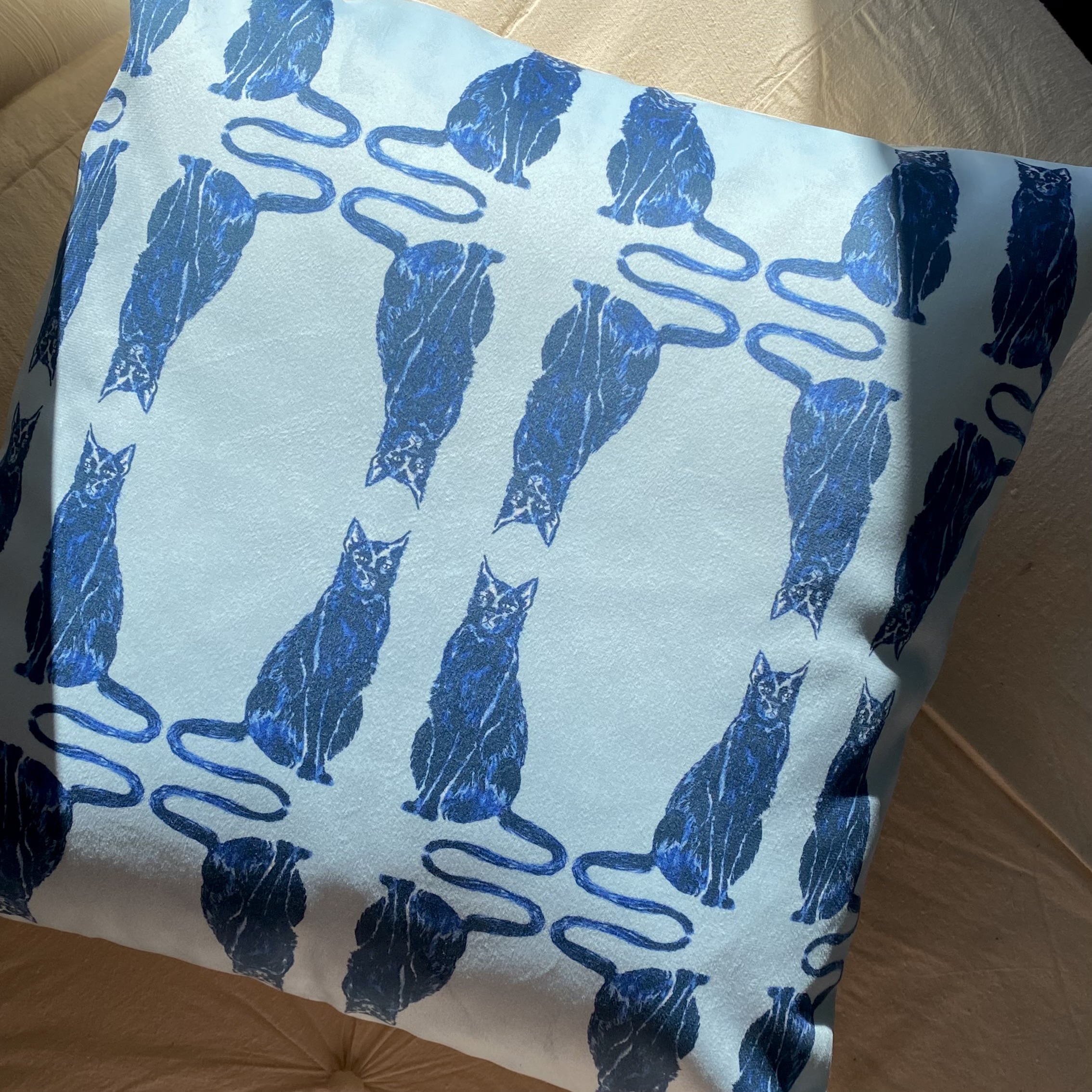 Housse de coussin Les Loups Bleus | Le Bestiaire