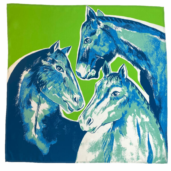 Foulard en soie – Les Chevaux