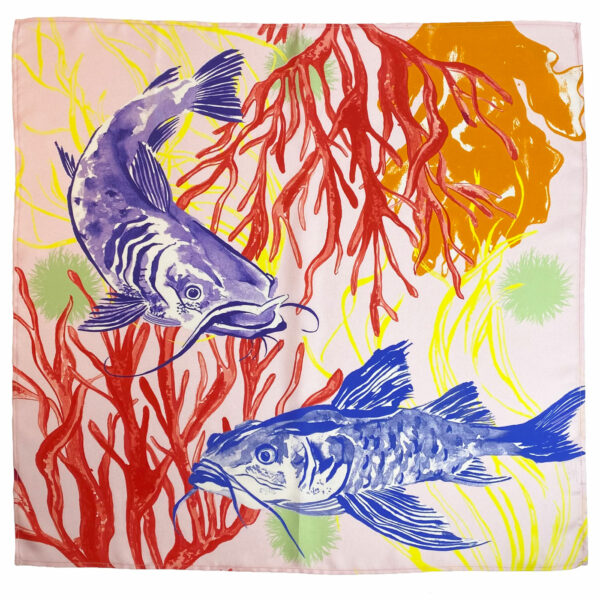 Foulard en soie – Fonds Marins