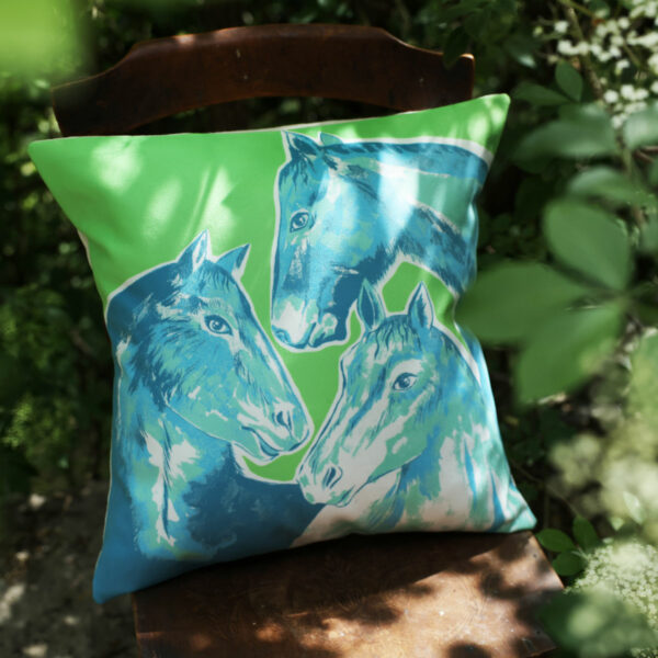 Housse de coussin – Les Chevaux