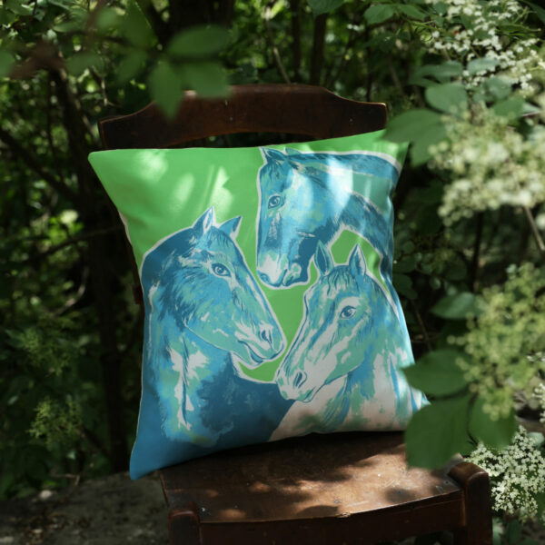 Housse de coussin – Les Chevaux