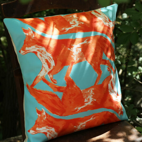 Housse de coussin – Les Renards
