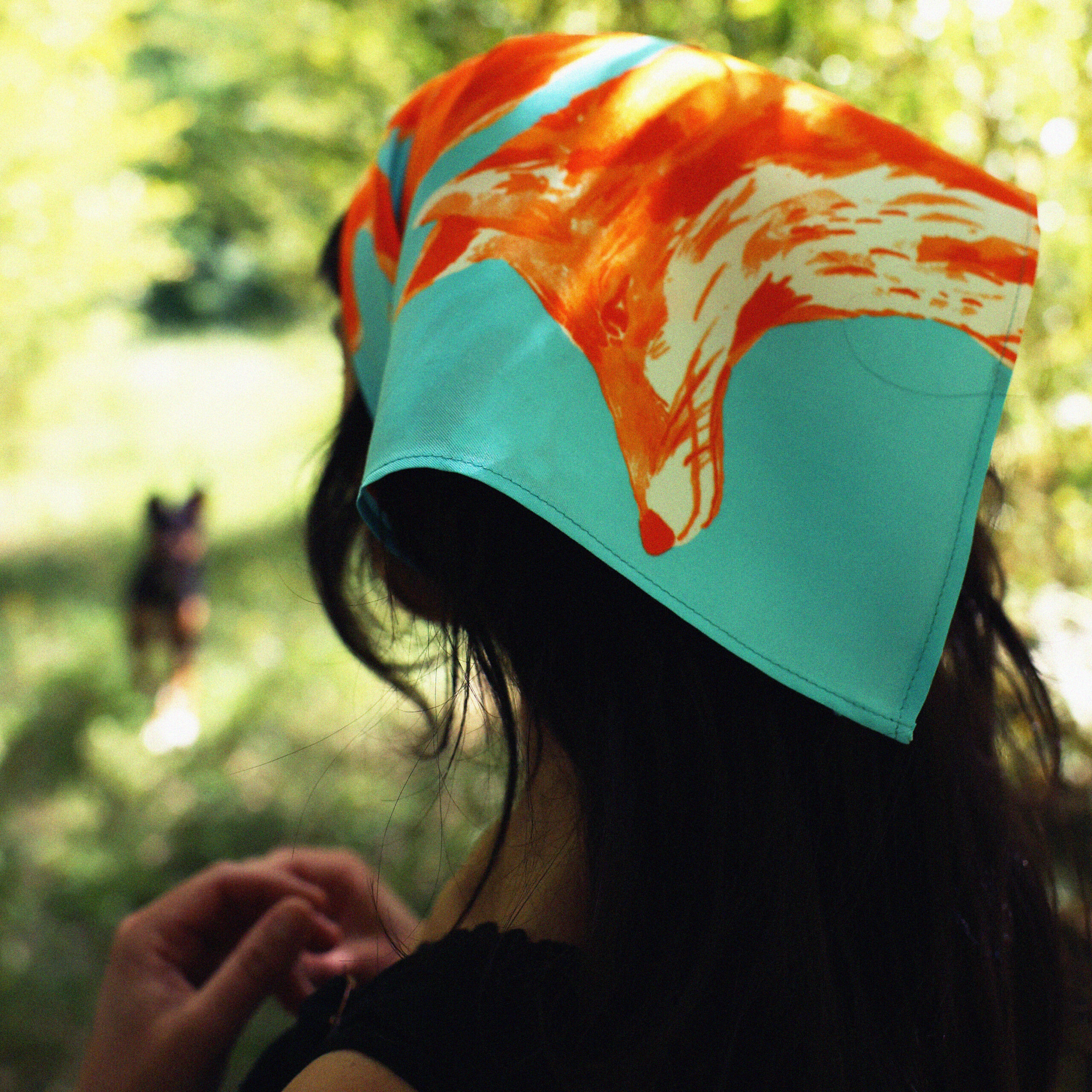 Foulard en soie Les Renards | Le Bestiaire
