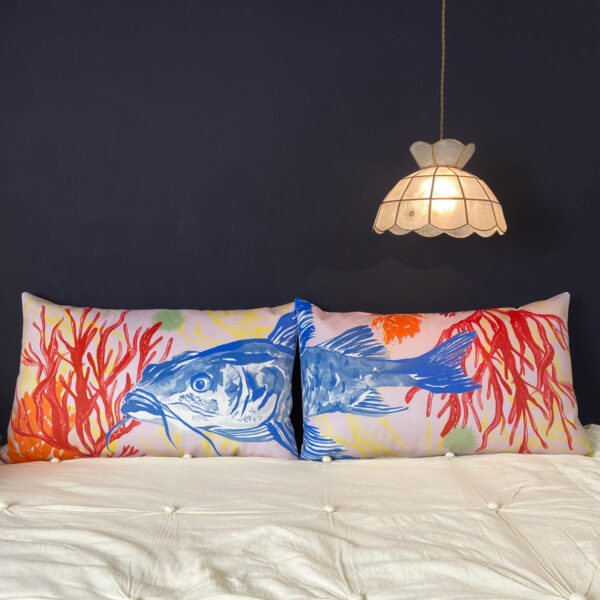 Lot de housses de coussin – Le Poisson Chat