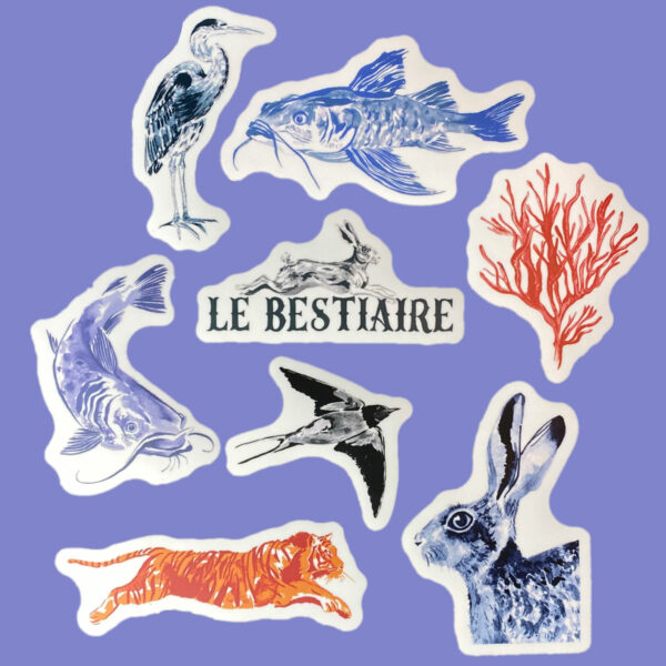 Lot de 8 stickers