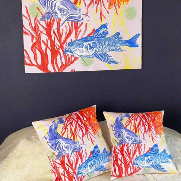 Housse de coussin – Les Fonds Marins