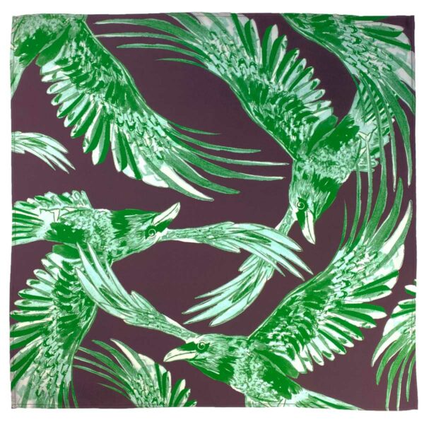 Foulard en soie – Les Corbeaux